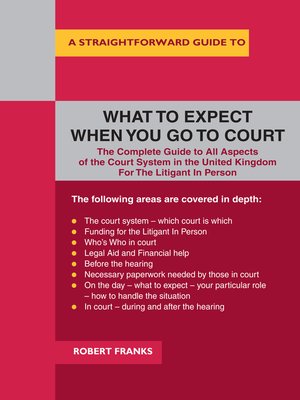 cover image of A Straightforward Guide to What to Expect When You Go to Court